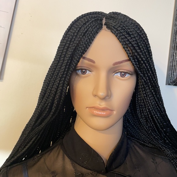 Hand braided full lace wig